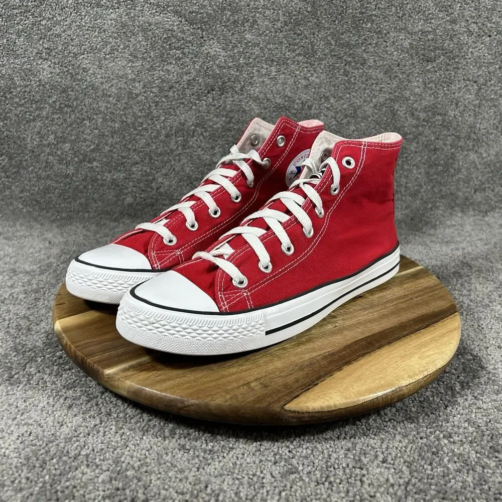 Converse Chuck Taylor All Star High Women’s Sz 10 Red Athletic Skate Shoes Used